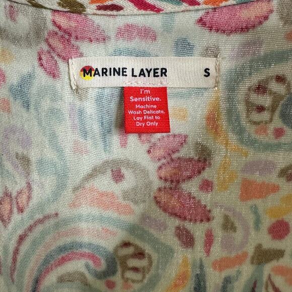 Marine Layer Scarlett Mini Dress Women's Size Small - Picture 4 of 5